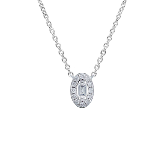 Collana Babila Milano Donna in Oro bianco Diamante 0.13 Ct 293186BB - 293186BB